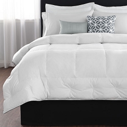 Twin - Restful Nights® Euro Box Down Alternative Comforter, 300-thread count, 100% cotton twill cover - Each  